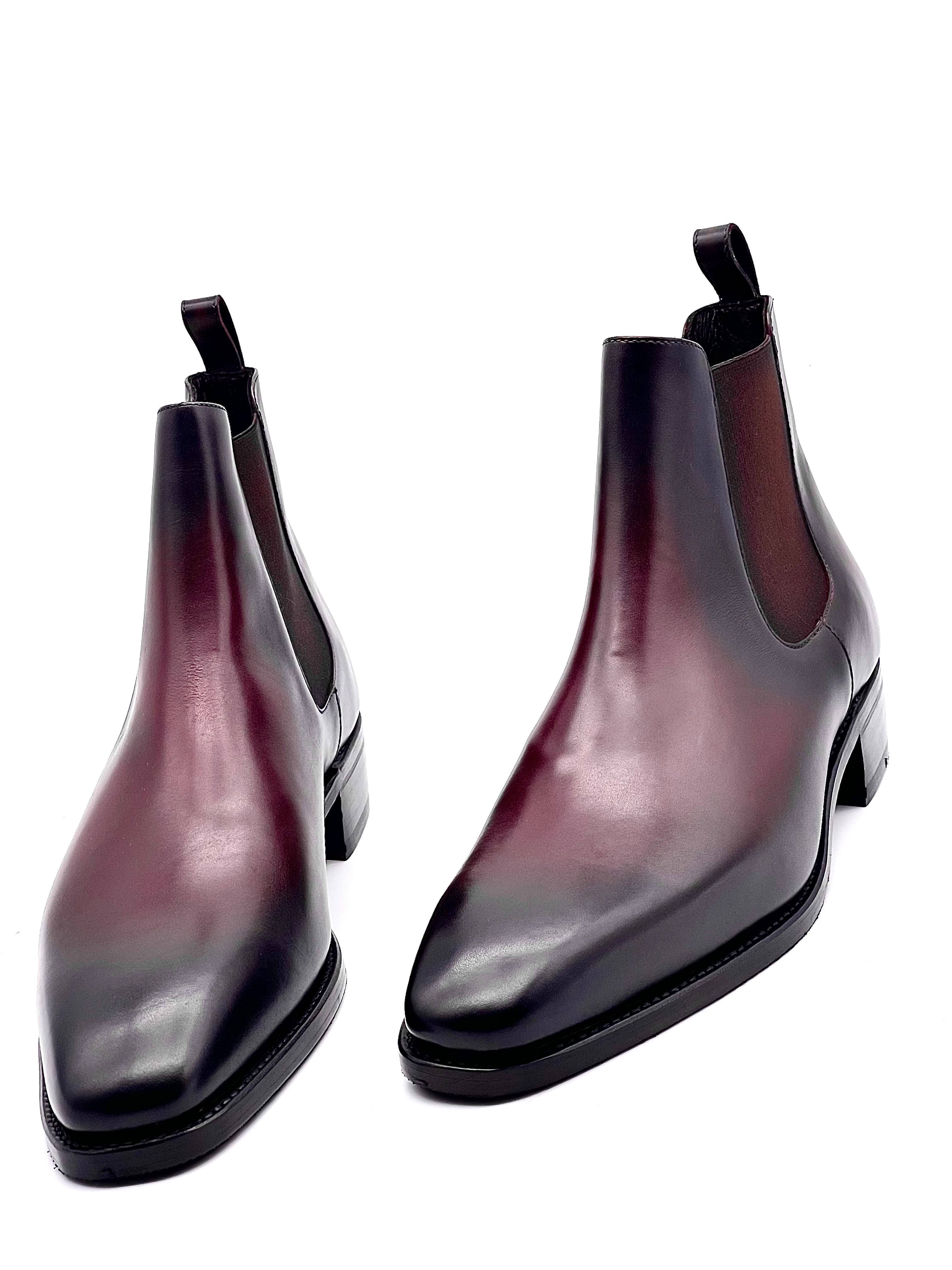 Augusta Burgundy Chelsea Boot