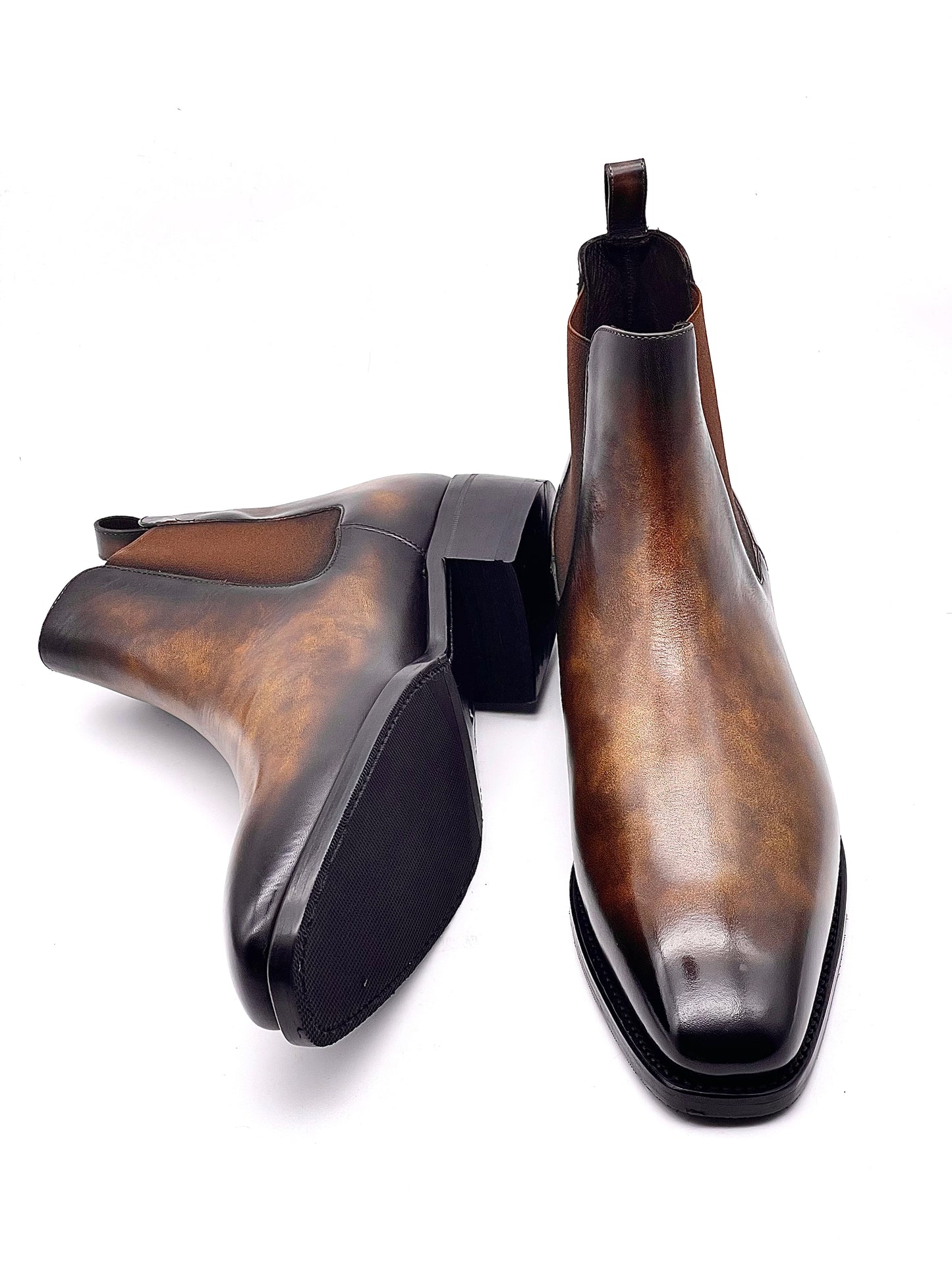 Augusta Patina Leather Chelsea Boot