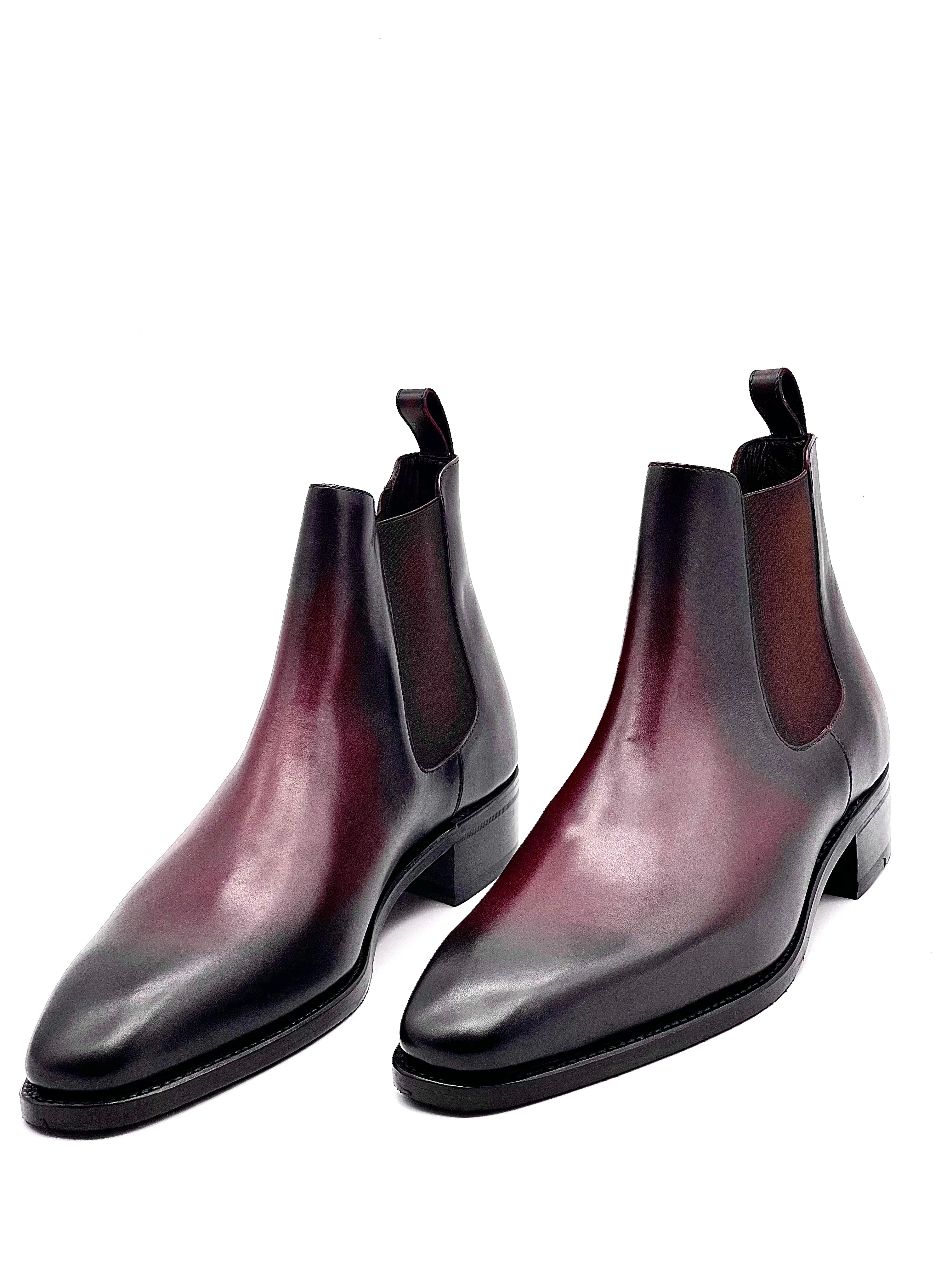 Augusta Burgundy Chelsea Boot