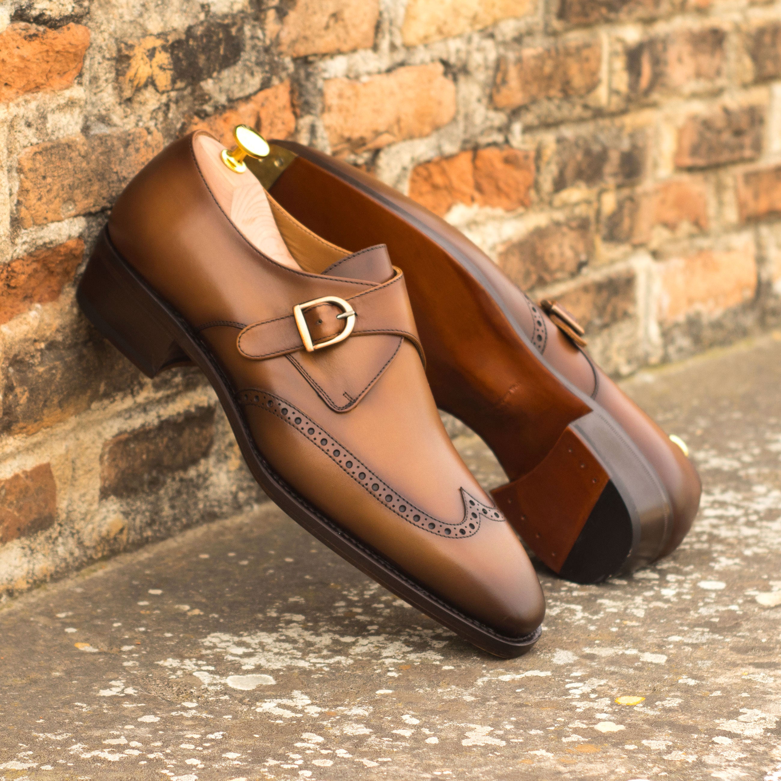 Winston Single Monk Leather Brogue