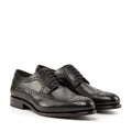 Weston Black Long Wingtip Blucher