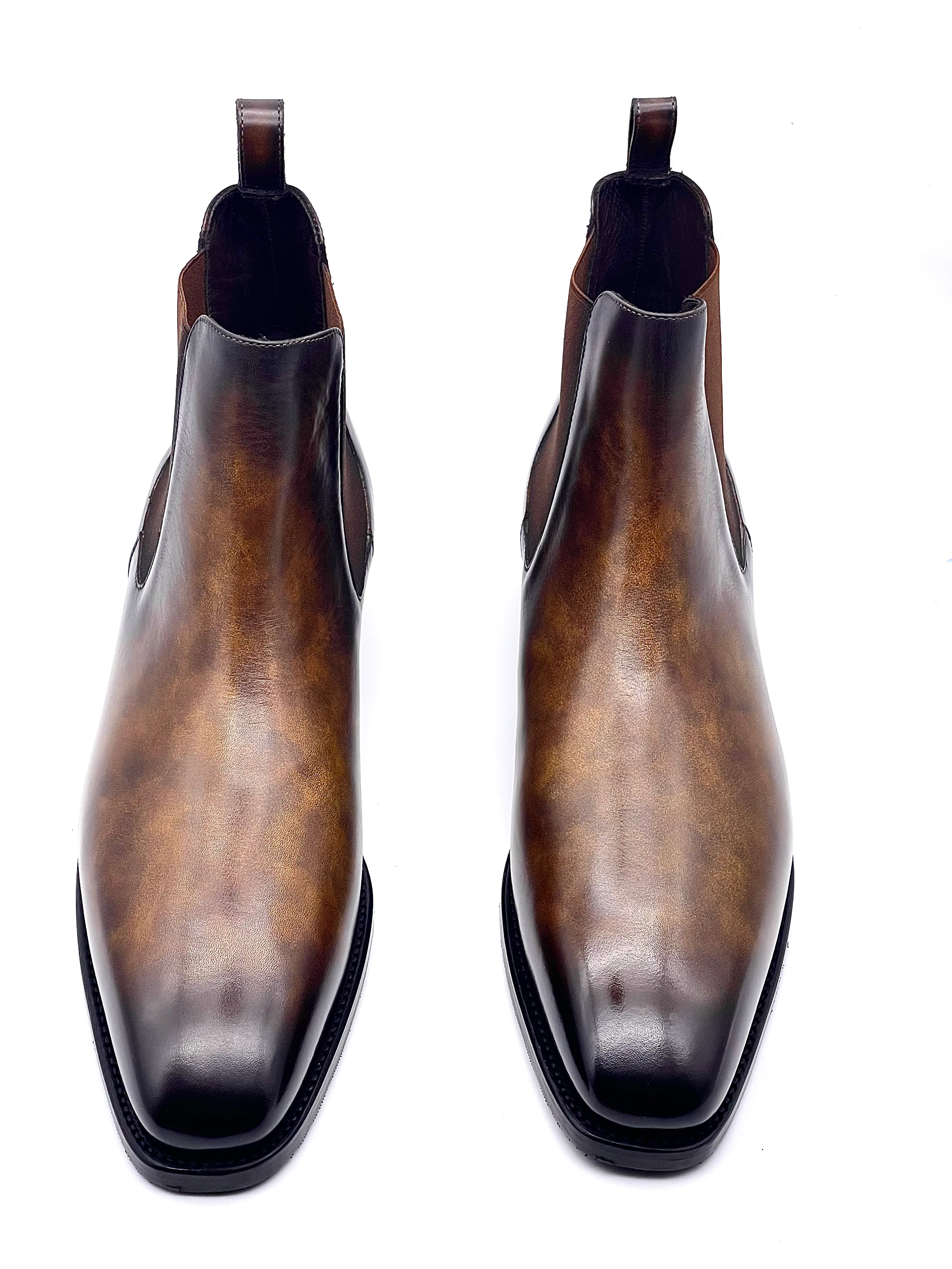 Augusta Patina Leather Chelsea Boot