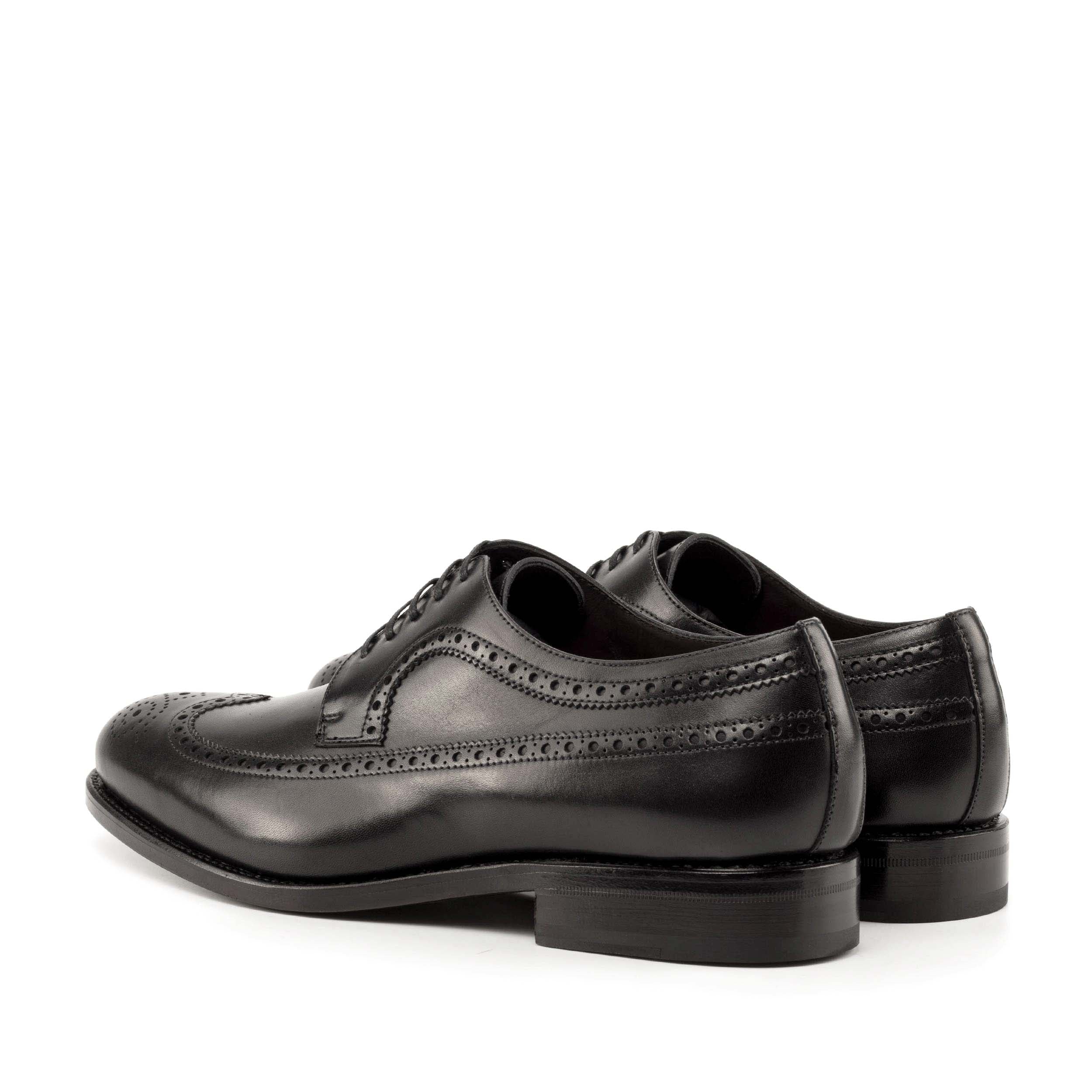 Weston Black Long Wingtip Blucher